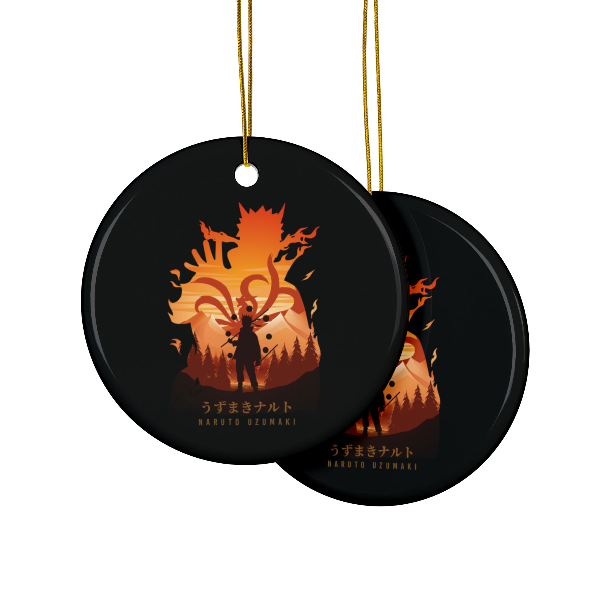 Naruto Ceramic Ornaments, 2-Side Print, (1pc, 3pcs, 5pcs, 10pcs) - Image 9